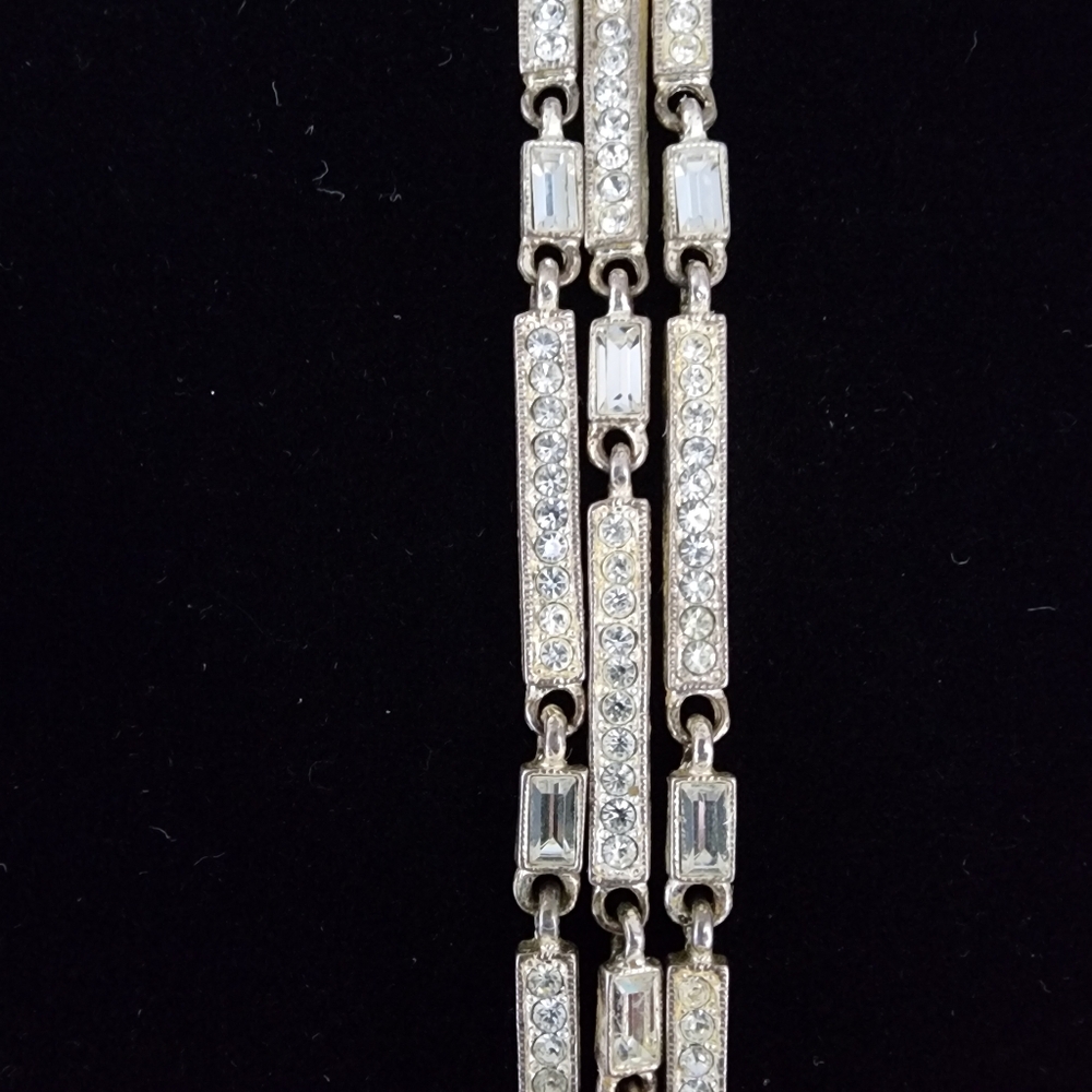 Napier vintage rhinestone drop necklace - Picture 5 of 13